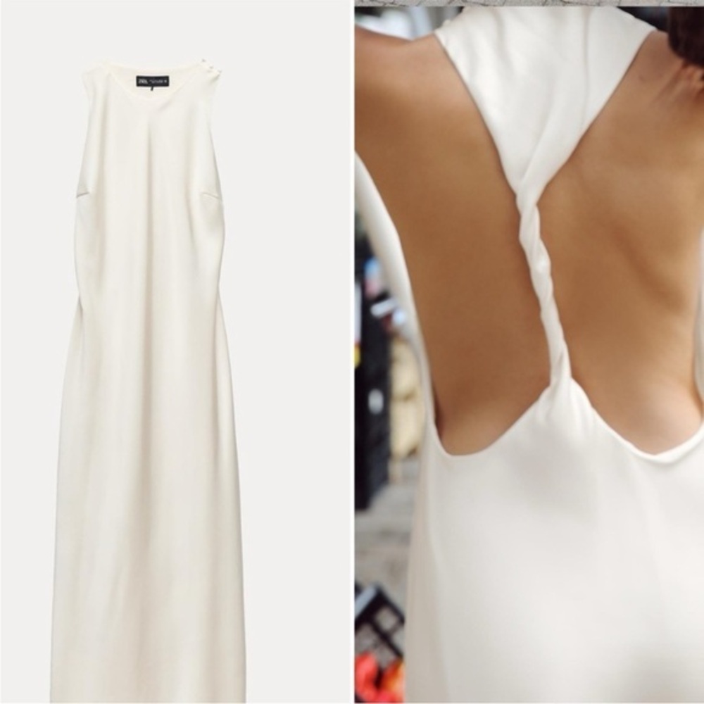 Zara Cream Midi Dress